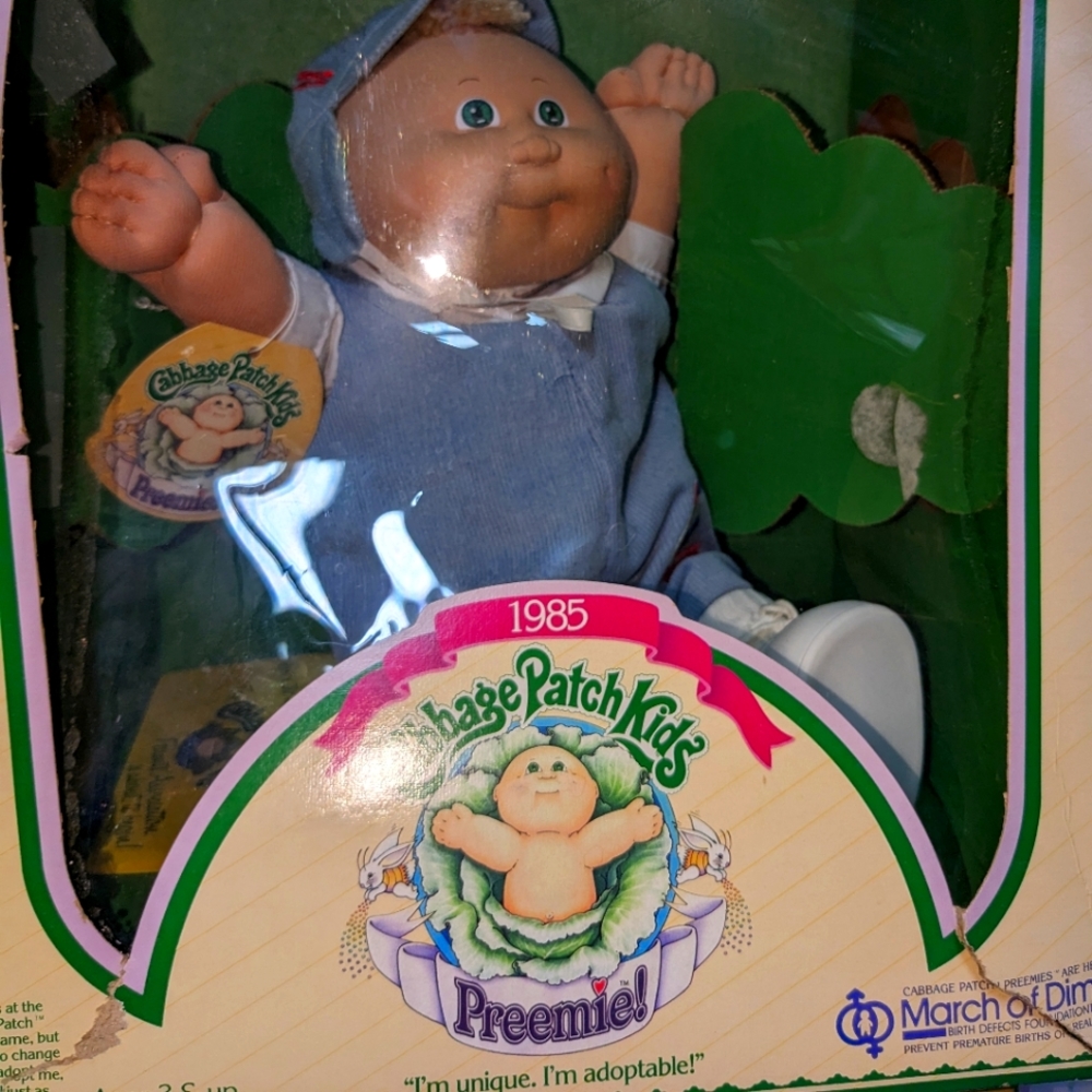 Cabbage Patch Kids, Boy Premee Doll, 1985